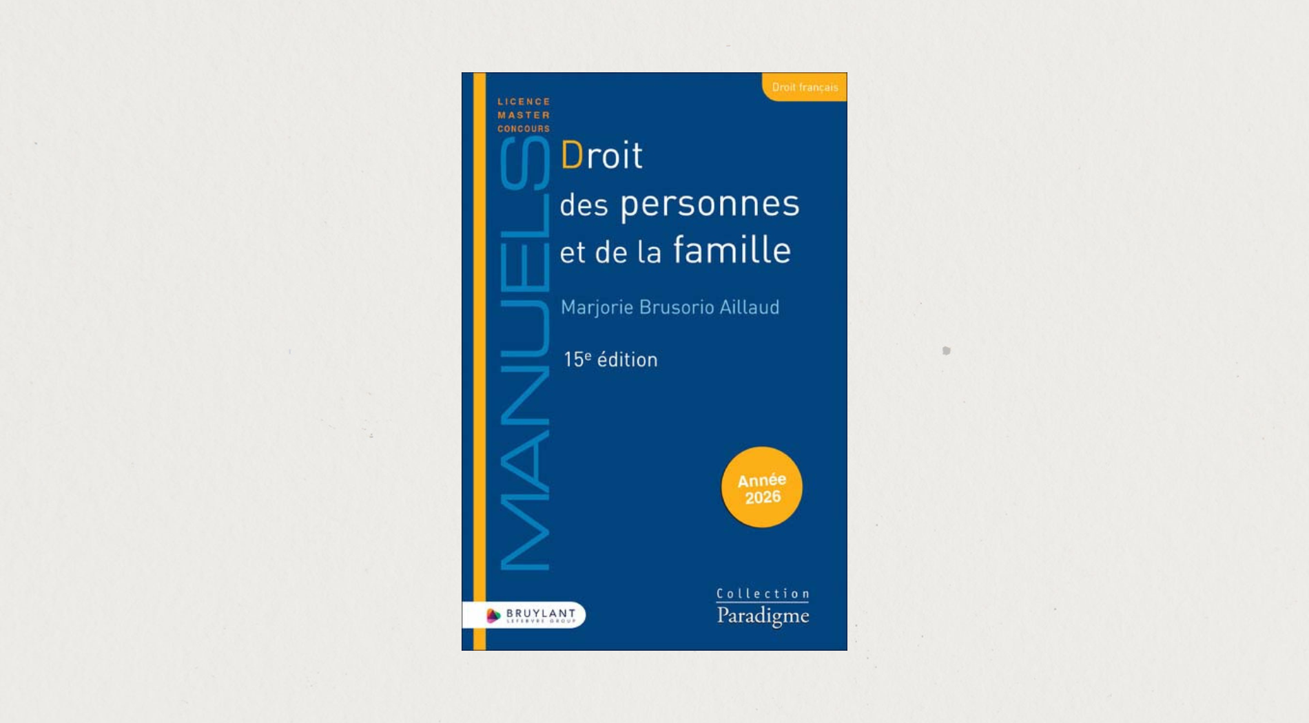 Illustration de l'article Droit des personnes et de la famille 15e éd